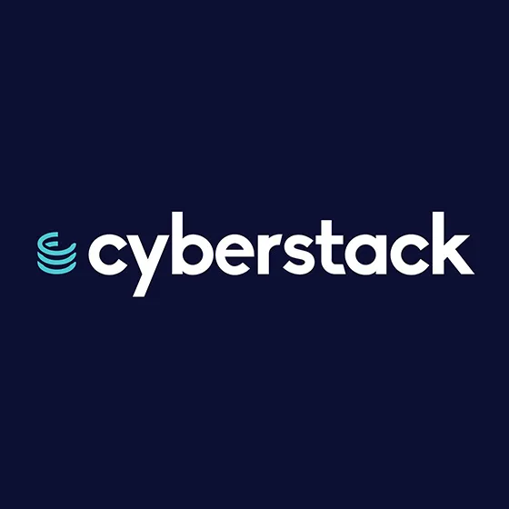 sleek blue and white logo for cyber security company