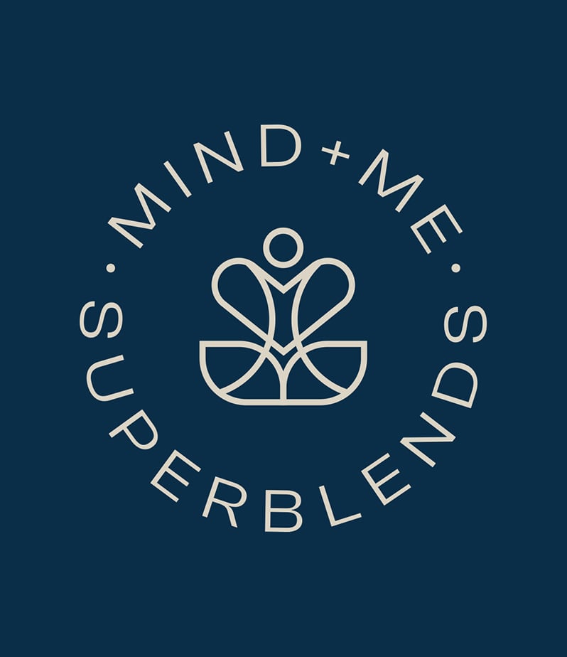Circle badge logo with a meditation look for the design