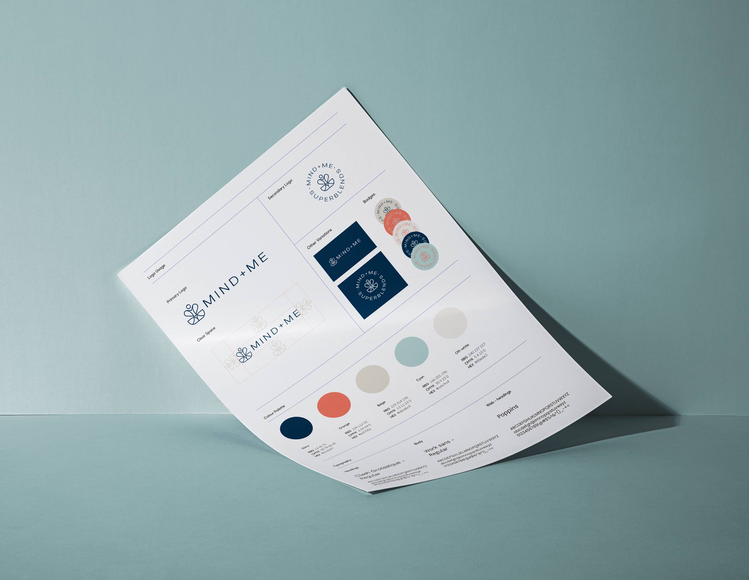 One sheet guideline for a superfood company
