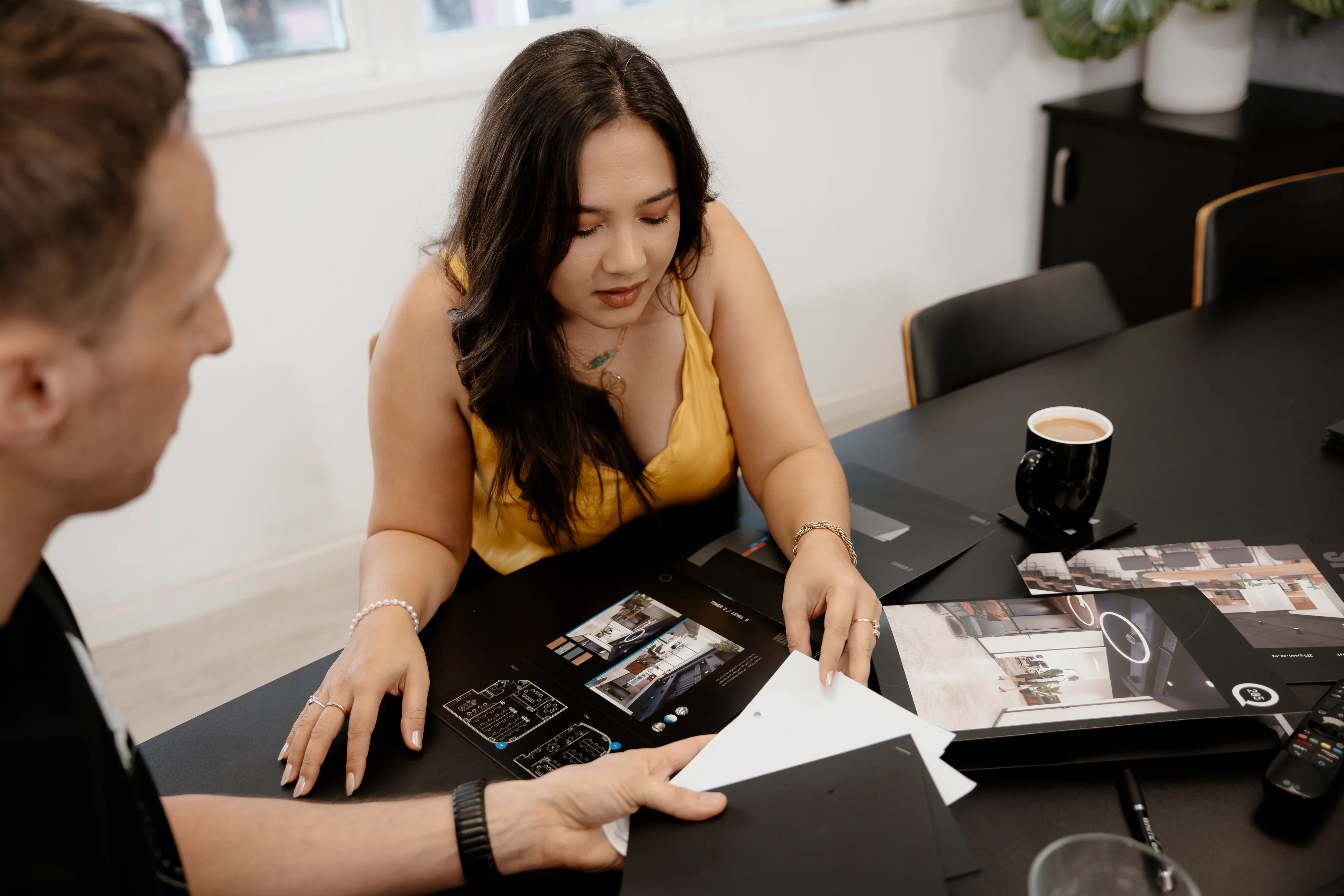 white rabbit team working on print materials