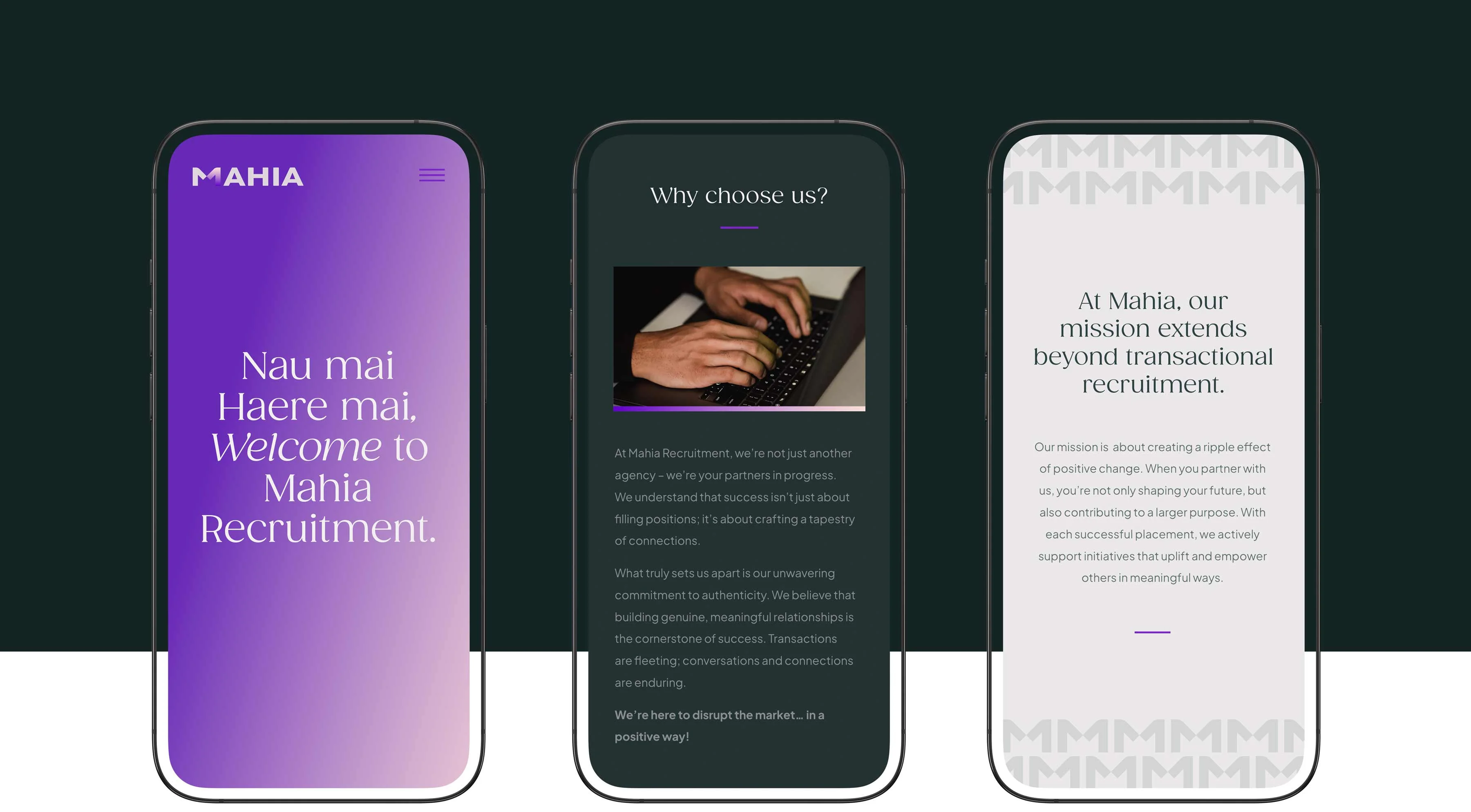 Graphic design and web layout for mobile devices