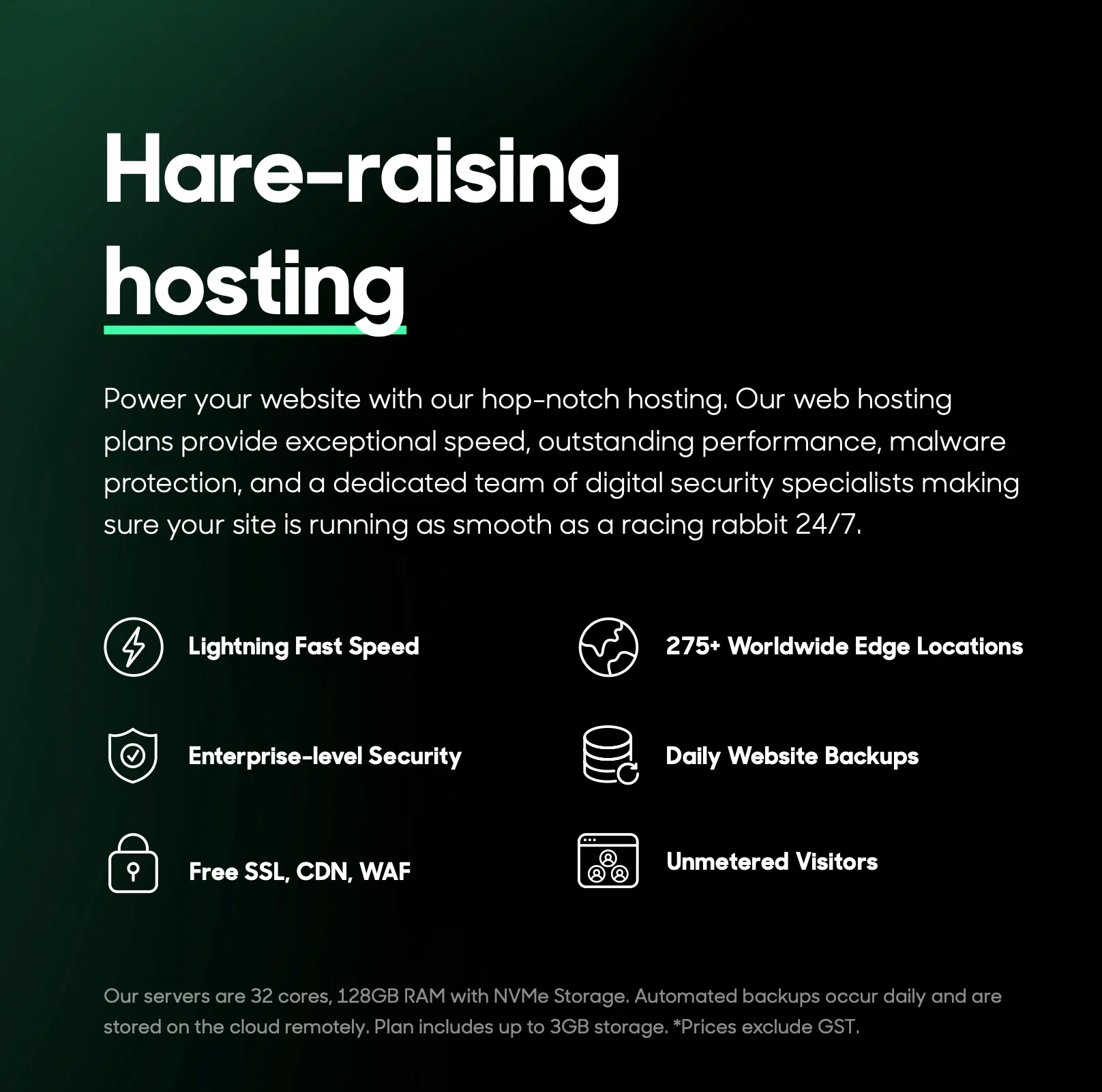 White Rabbit web hosting graphic
