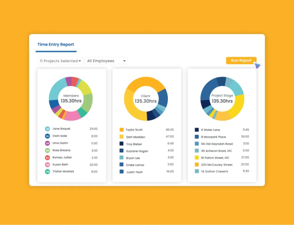 Digital annual report design illustration of data graphing