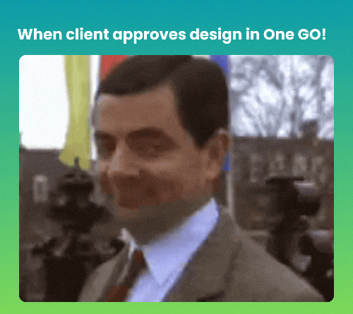 Mr bean raising eyebrows and smirking walking off screen