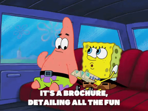 It's a brochure meme GIF by SpongeBob SquarePants