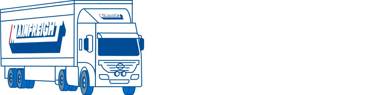 custom spot illustration of a mainfreight truck