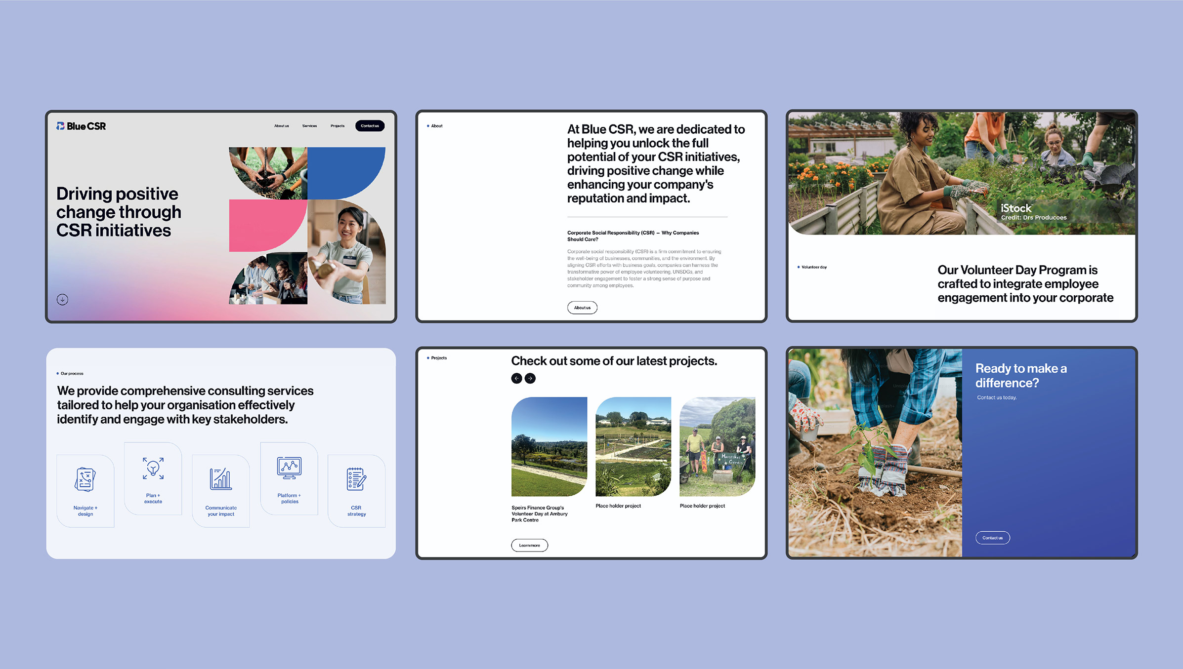 The work of one of our expert web developers on a client's new site