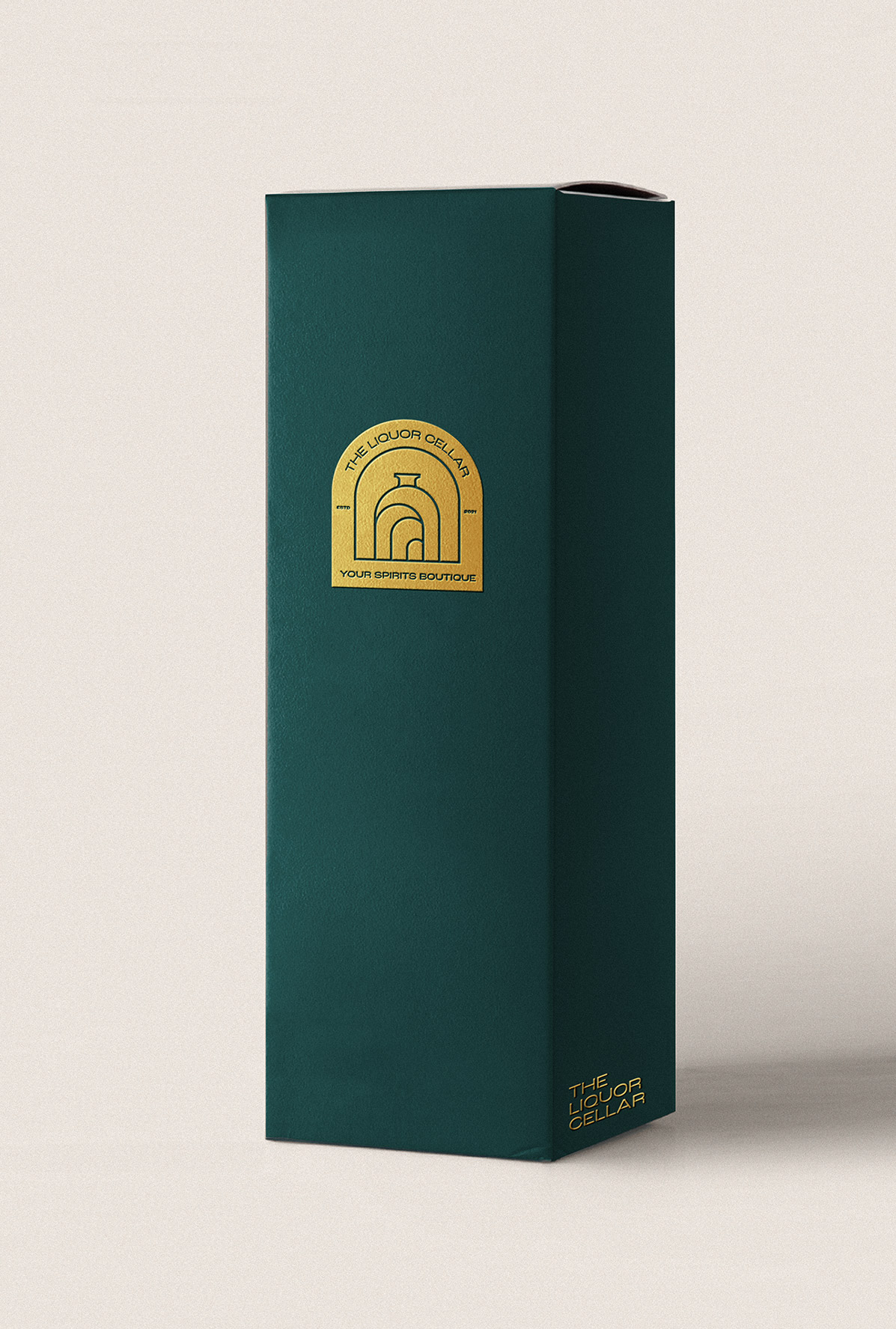 Bespoke gold foil packaging for new zealand online liquor retailer