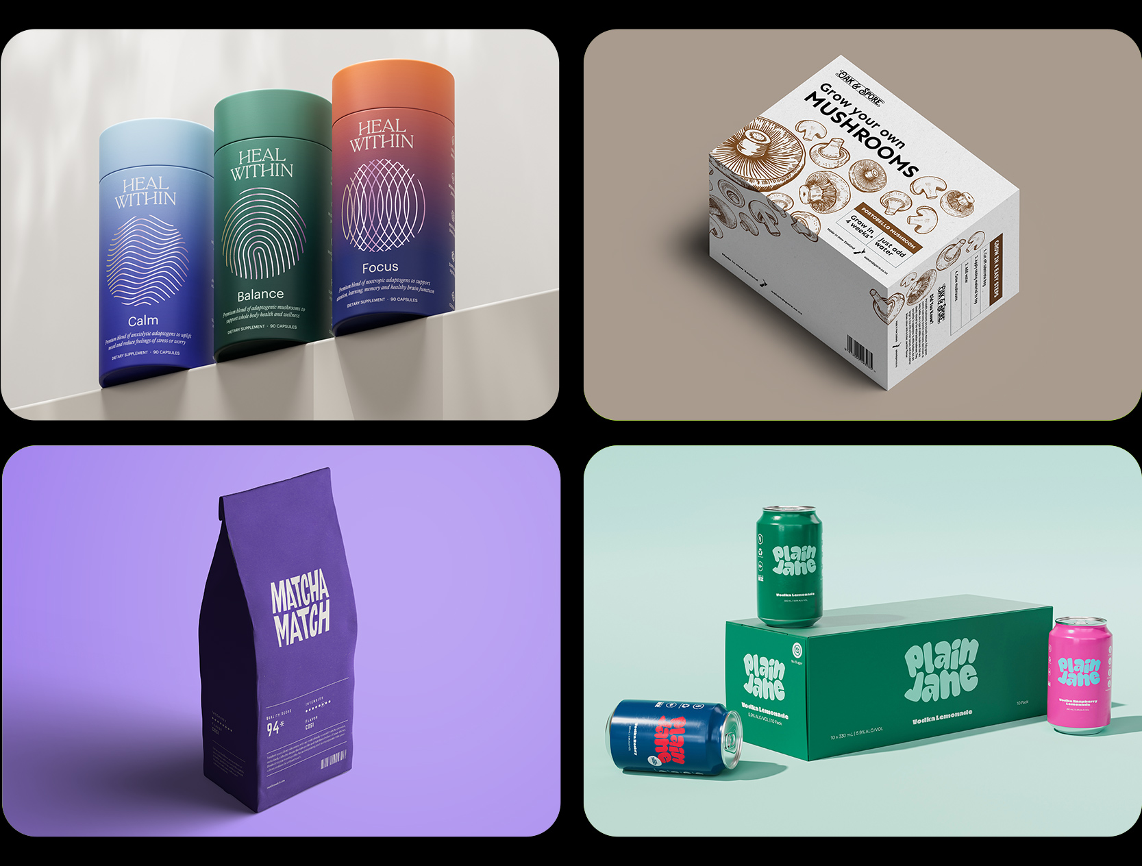 Examples of some of the food packaging design we've created for NZ companies
