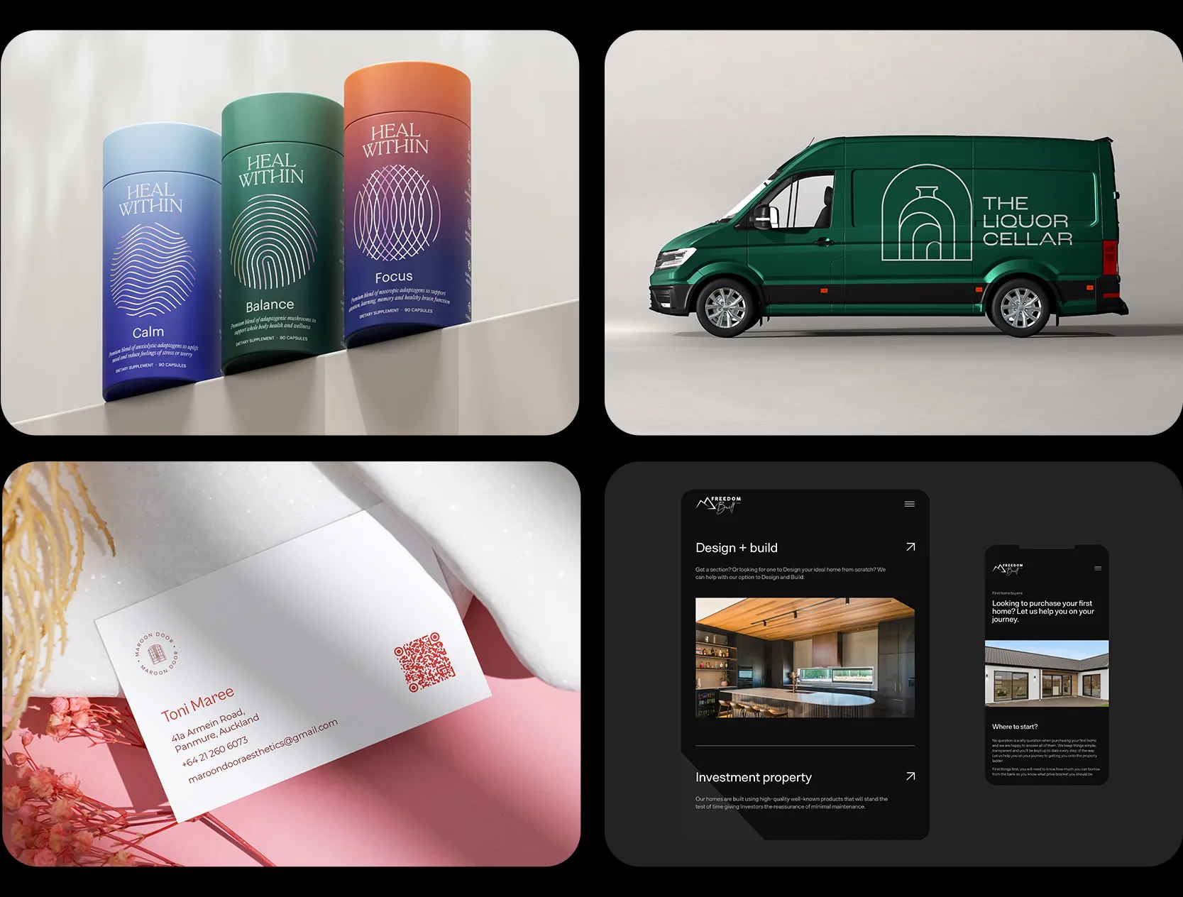 A selection of some branding, packaging and digital graphic design projects from our Christchurch graphic designers