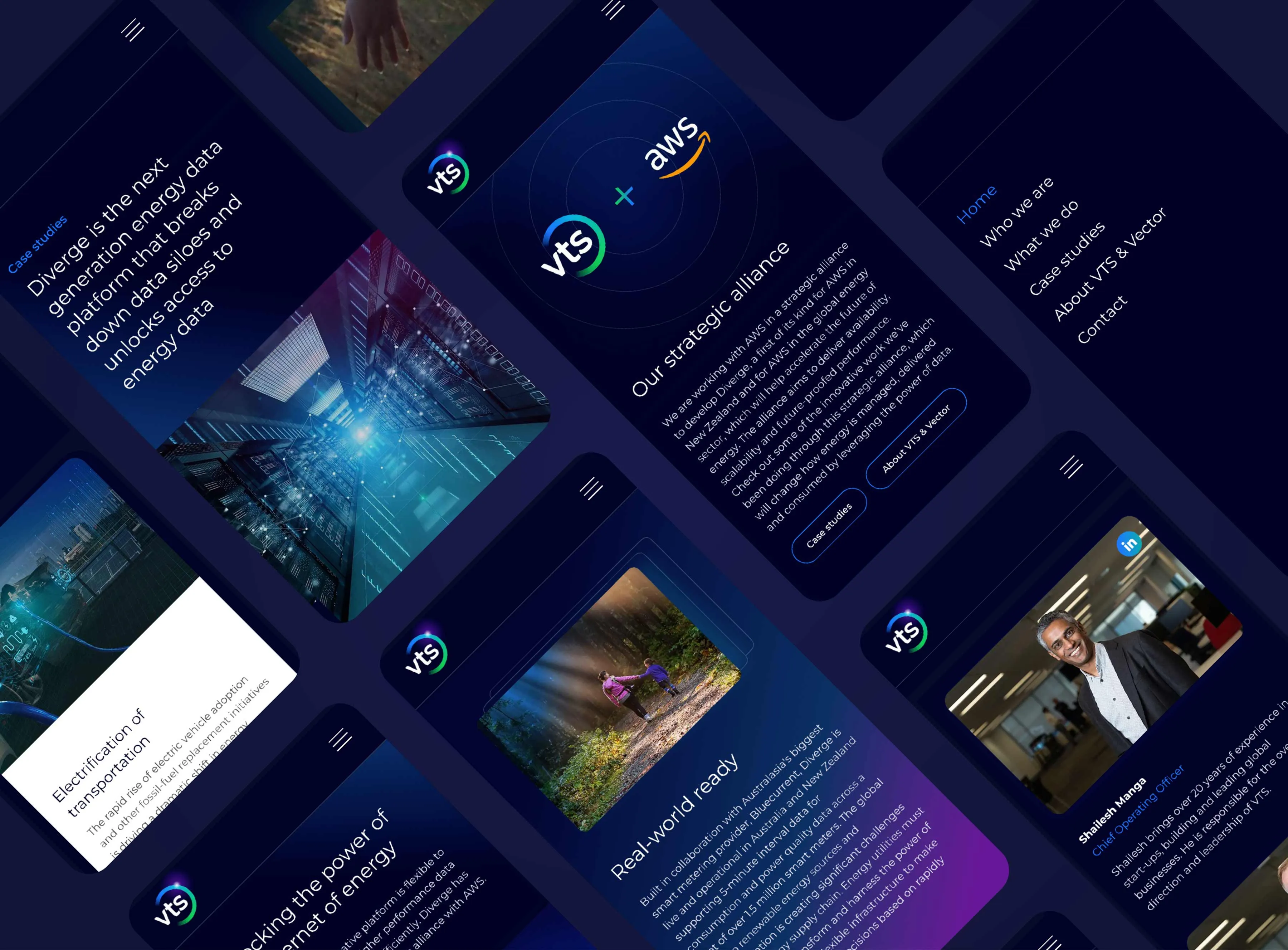an example of some web design for an energy company from our Christchurch company