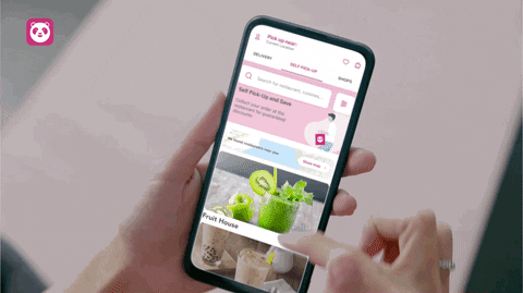 Close up of man ordering food on digital menu GIF by foodpanda