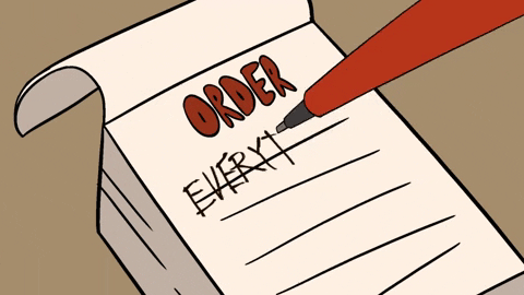 Hungry To Do list to order everything GIF by Cartoon Hangover